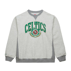 Mitchell & Ness - Boston Celtics Vintage Logo Pullover Sweatshirt - Heather Gray