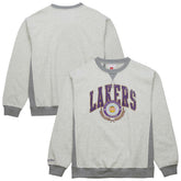 Mitchell & Ness - Los Angeles Lakers Vintage Logo Pullover Sweatshirt - Heather Gray