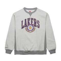 Mitchell & Ness - Los Angeles Lakers Vintage Logo Pullover Sweatshirt - Heather Gray