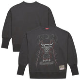 Mitchell & Ness - Chicago Bulls Women's Hardwood Classics Lightweight Pullover Sweatshirt - Charcoal