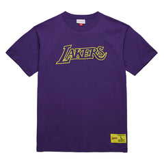 Mitchell & Ness - Los Angeles Lakers Hardwood Classics Neon Nights Premium T-Shirt - Purple