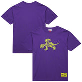 Mitchell & Ness - Toronto Raptors Hardwood Classics Neon Nights Premium T-Shirt - Raptors Purple