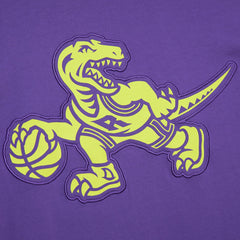 Mitchell & Ness - Toronto Raptors Hardwood Classics Neon Nights Premium T-Shirt - Raptors Purple