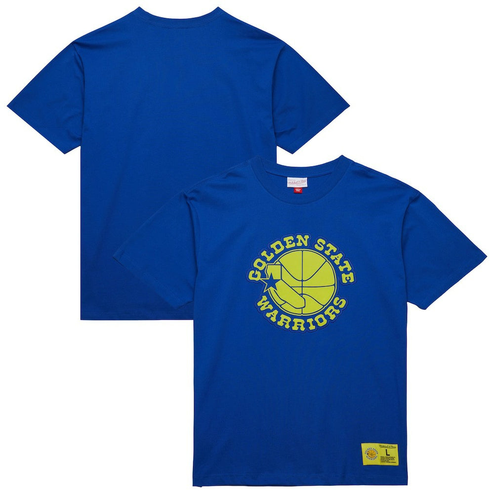 Mitchell & Ness - Golden State Warriors Hardwood Classics Neon Nights Premium T-Shirt - Royal
