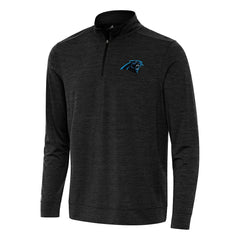 Carolina Panthers Antigua Bright Quarter-Zip Top Heather Black - NFL