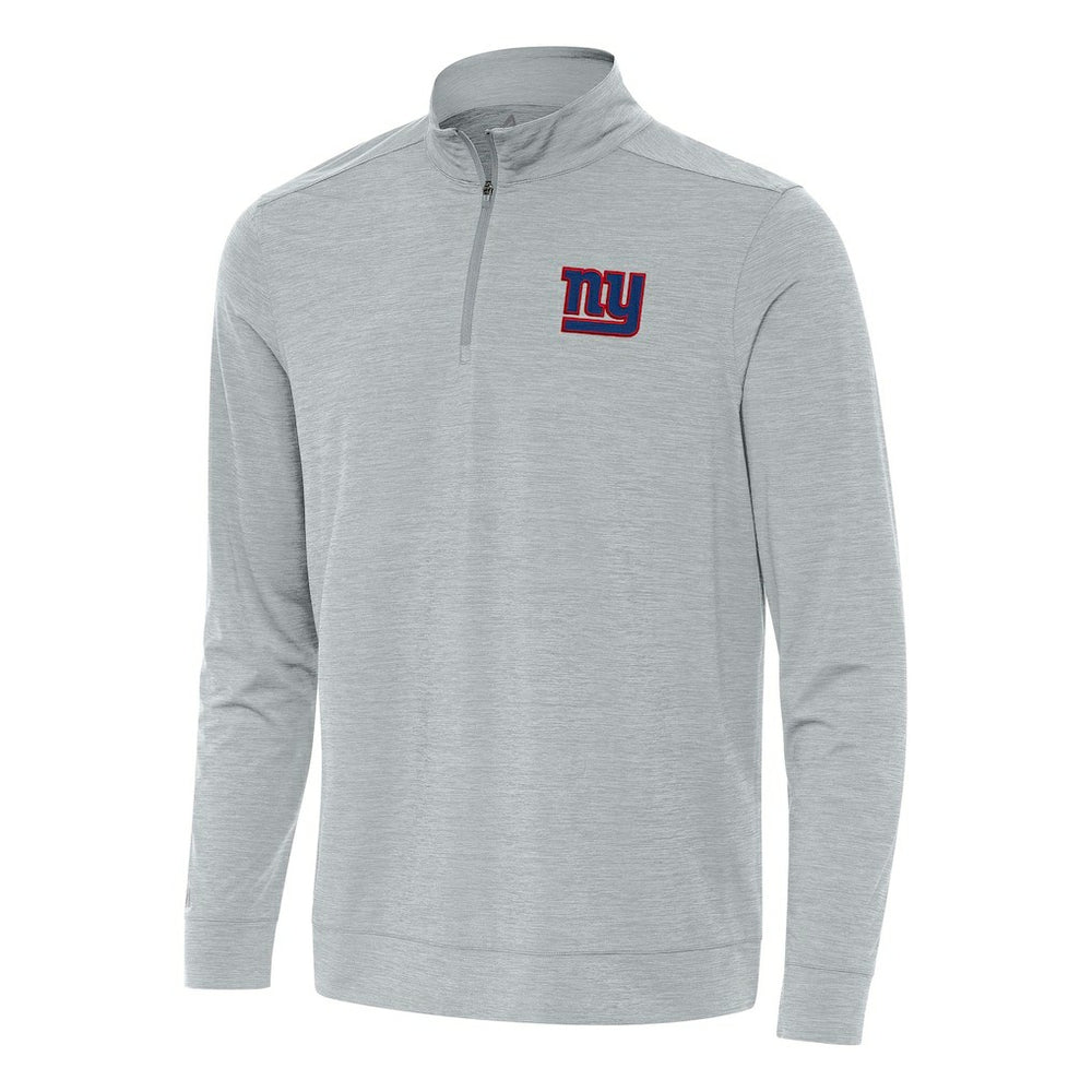 New York Giants Antigua Bright Quarter-Zip Top Heather Gray - NFL