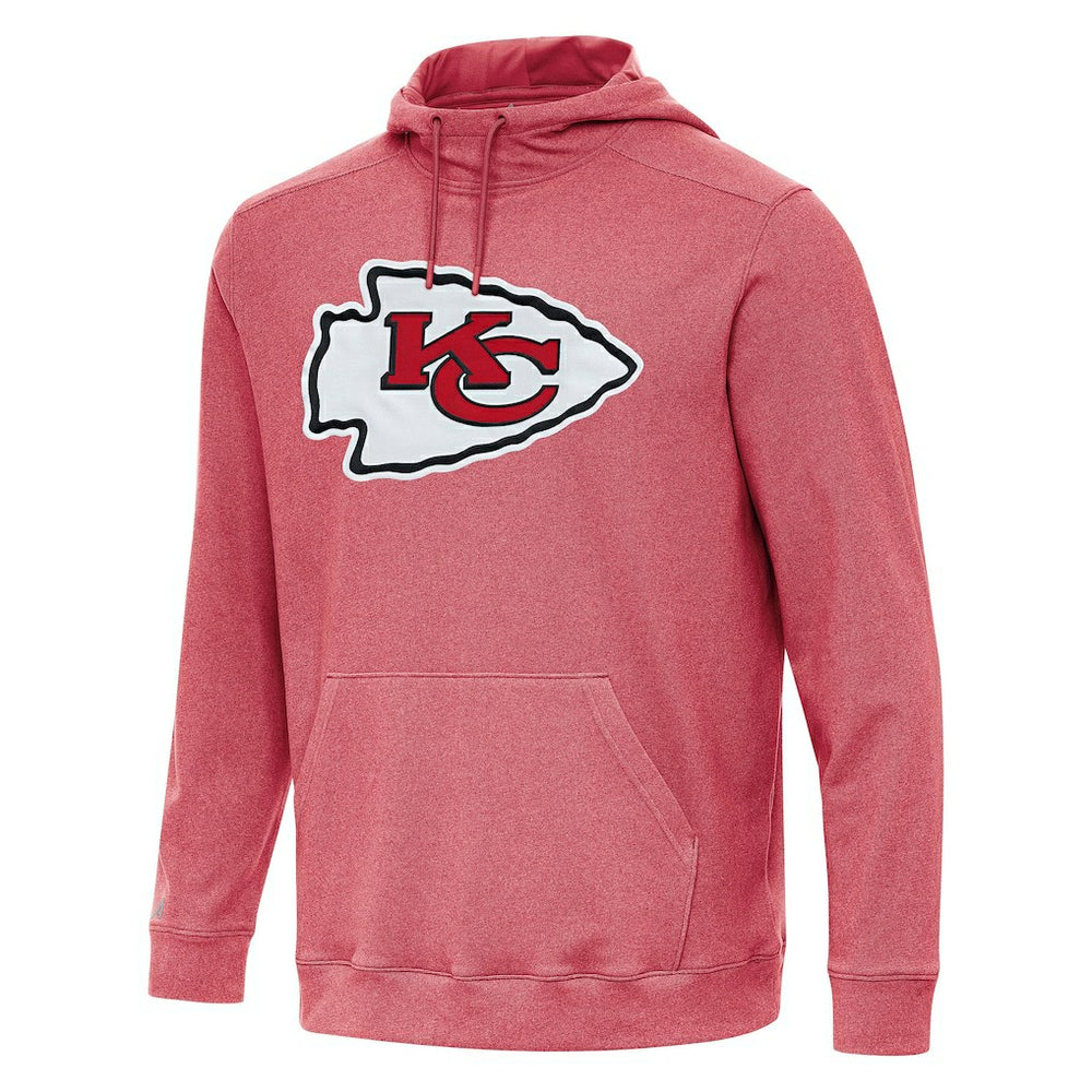 Kansas City Chiefs Antigua Cloud Pullover Hoodie Heather Red - NFL