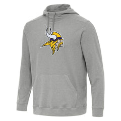 Minnesota Vikings Antigua Cloud Pullover Hoodie Heather Gray - NFL