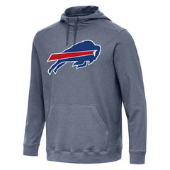 Buffalo Bills Antigua Cloud Pullover Hoodie Heather Navy - NFL