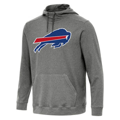 Buffalo Bills Antigua Cloud Pullover Hoodie Heather Black - NFL