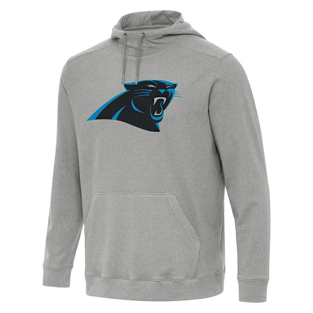 Carolina Panthers Antigua Cloud Pullover Hoodie Heather Gray - NFL