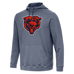 Chicago Bears Antigua Cloud Pullover Hoodie Heather Navy - NFL