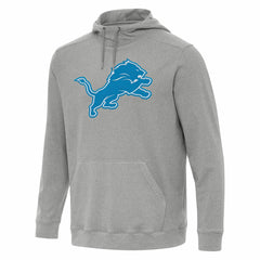 Detroit Lions Antigua Cloud Pullover Hoodie Heather Gray - NFL