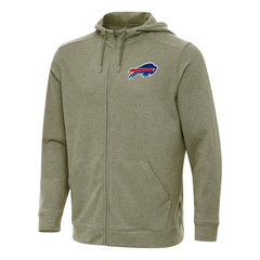 Buffalo Bills Antigua Effortless Full-Zip Hoodie Olive - NFL