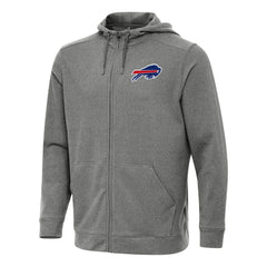 Buffalo Bills Antigua Effortless Full-Zip Hoodie Heather Black - NFL