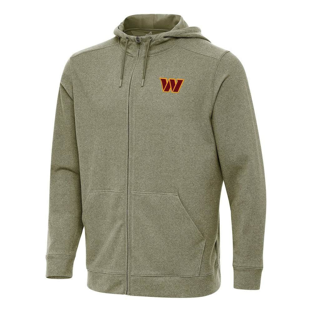 Washington Commanders Antigua Effortless Full-Zip Hoodie Olive - NFL