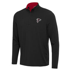 Atlanta Falcons Antigua Content Quarter-Zip Pullover Top Black/Red - NFL