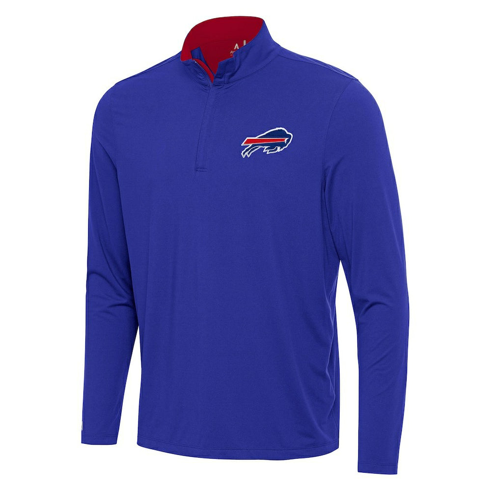 Buffalo Bills Antigua Content Quarter-Zip Pullover Top Royal/Red - NFL