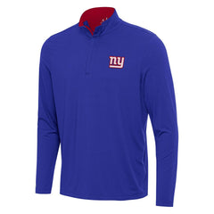 New York Giants Antigua Content Quarter-Zip Pullover Top Royal/Red - NFL