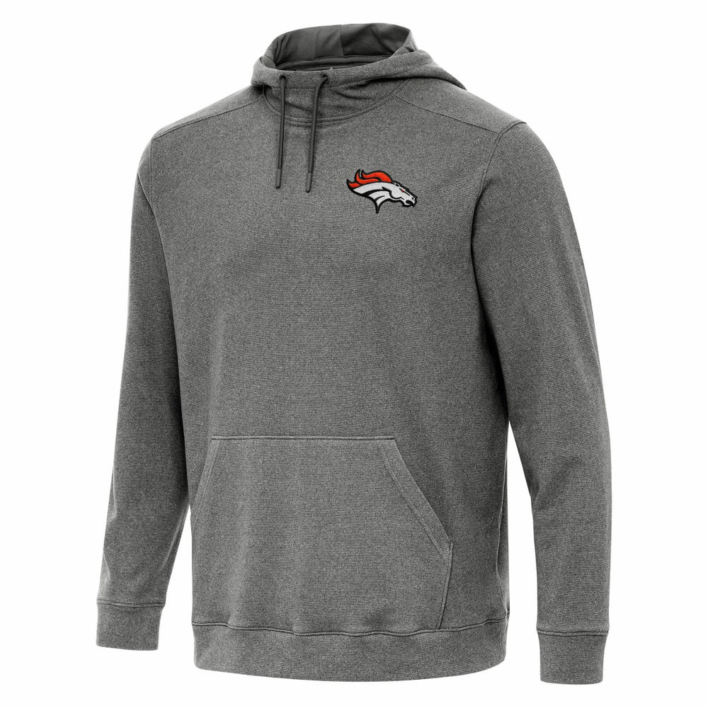 Denver Broncos Antigua Cloud Pullover Hoodie Heather Black - NFL