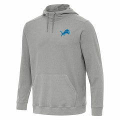 Detroit Lions Antigua Cloud Pullover Hoodie Heather Gray - NFL