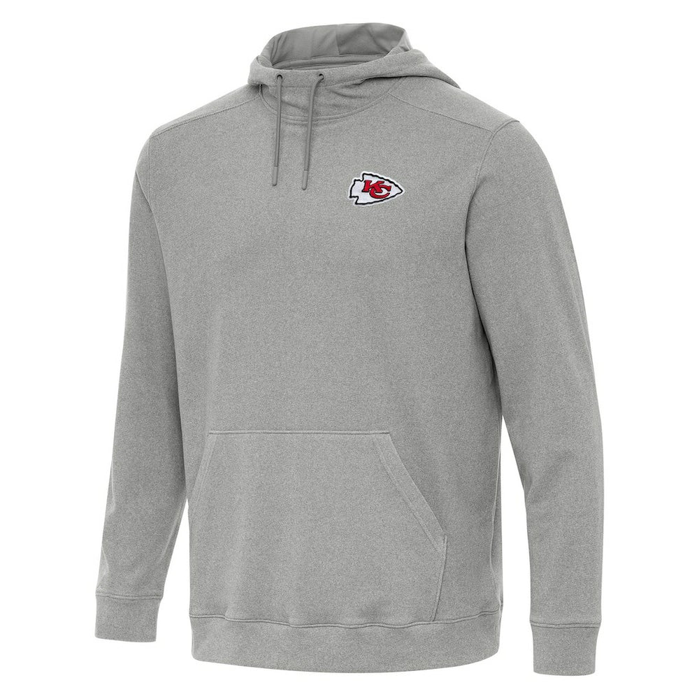 Kansas City Chiefs Antigua Cloud Pullover Hoodie Heather Gray - NFL