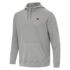 Kansas City Chiefs Antigua Cloud Pullover Hoodie Heather Gray - NFL