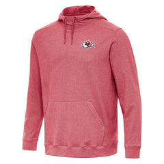 Kansas City Chiefs Antigua Cloud Pullover Hoodie Heather Red - NFL