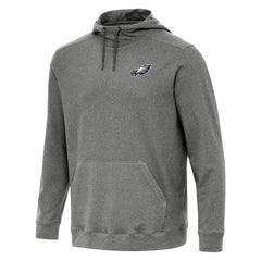 Philadelphia Eagles Antigua Cloud Pullover Hoodie Heather Black - NFL
