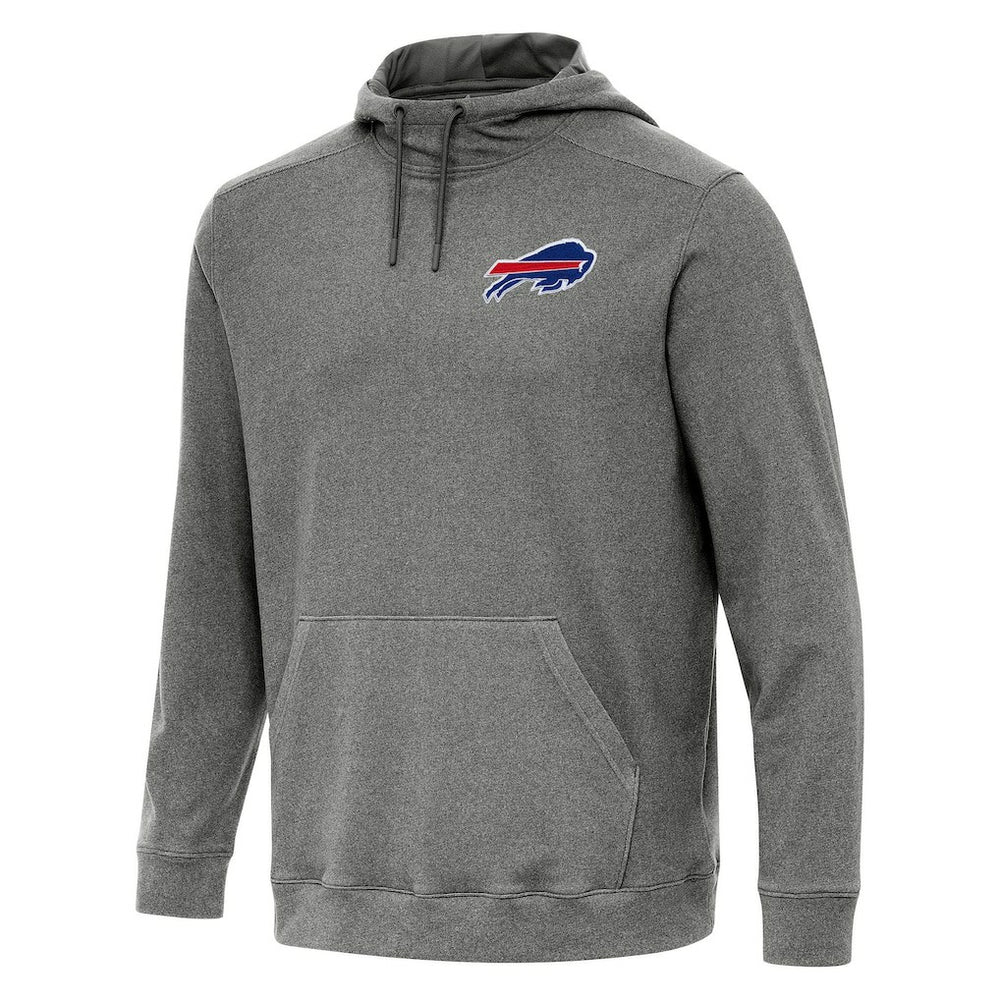 Buffalo Bills Antigua Cloud Pullover Hoodie Heather Black - NFL