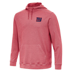 New York Giants Antigua Cloud Pullover Hoodie Heather Red - NFL