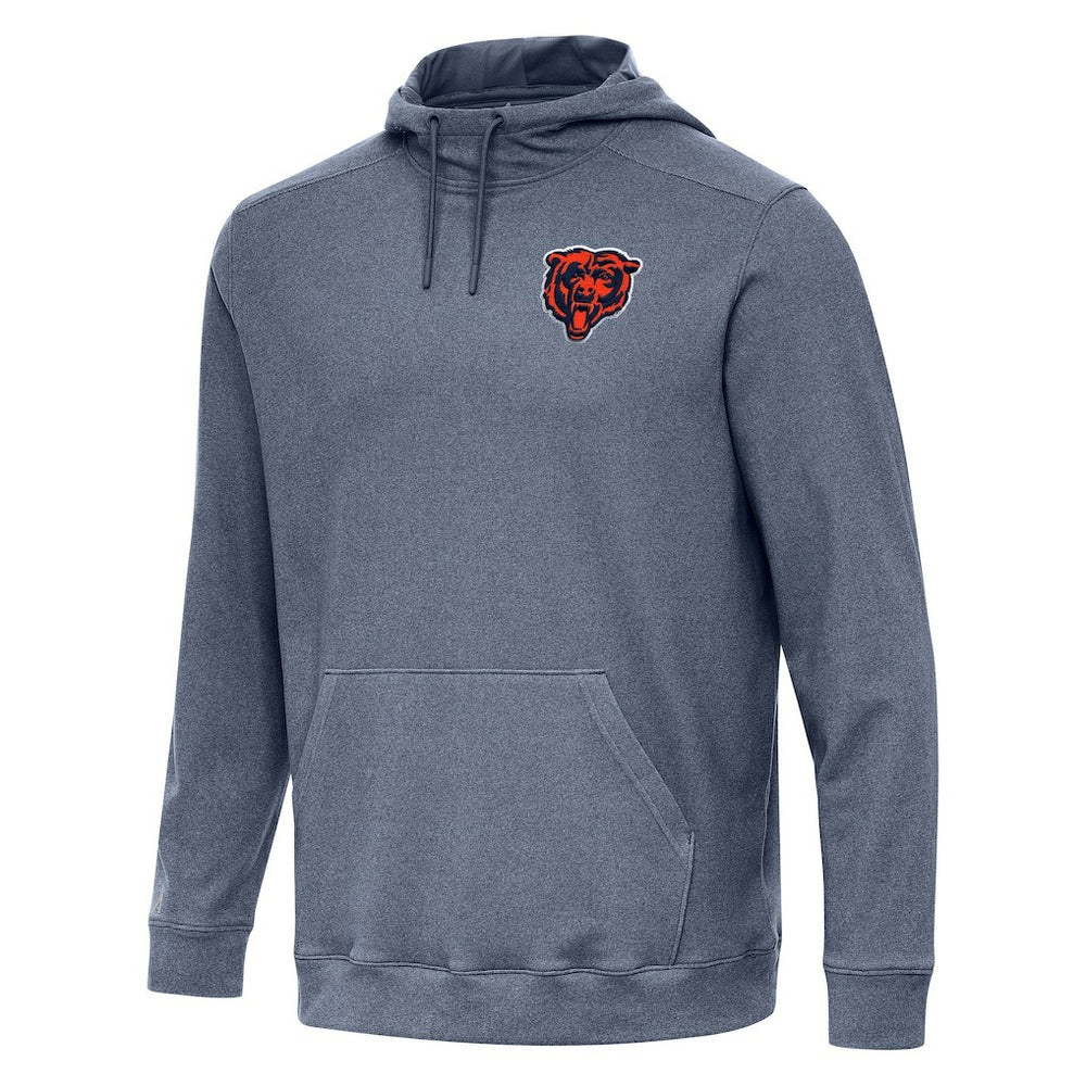 Chicago Bears Antigua Cloud Pullover Hoodie Heather Navy - NFL