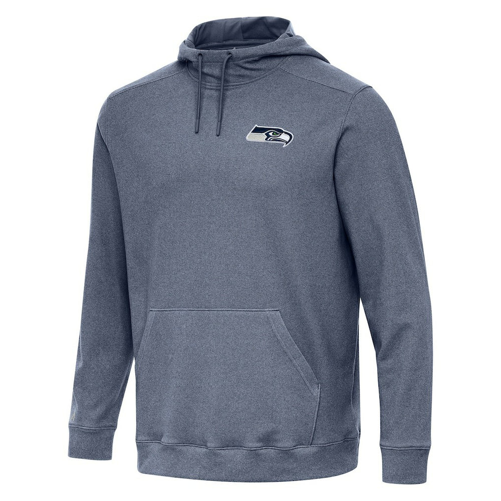 Seattle Seahawks Antigua Cloud Pullover Hoodie Heather College Navy - NFL