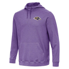 Baltimore Ravens Antigua Cloud Pullover Hoodie Heather Purple - NFL