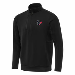 Houston Texans Antigua Generation Quarter-Zip Pullover Top Black - NFL