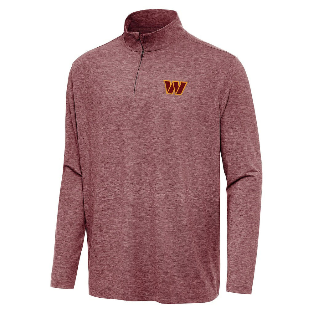 Washington Commanders Antigua Hunk Quarter-Zip Jacket Heather Burgundy - NFL