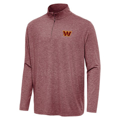 Washington Commanders Antigua Hunk Quarter-Zip Jacket Heather Burgundy - NFL