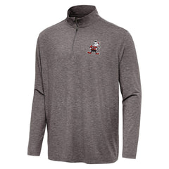 Cleveland Browns Antigua Hunk Quarter-Zip Jacket Brown - NFL