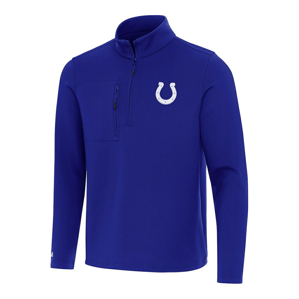 Indianapolis Colts Antigua Insider Quarter-Zip Pullover Top Royal - NFL
