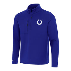 Indianapolis Colts Antigua Insider Quarter-Zip Pullover Top Royal - NFL