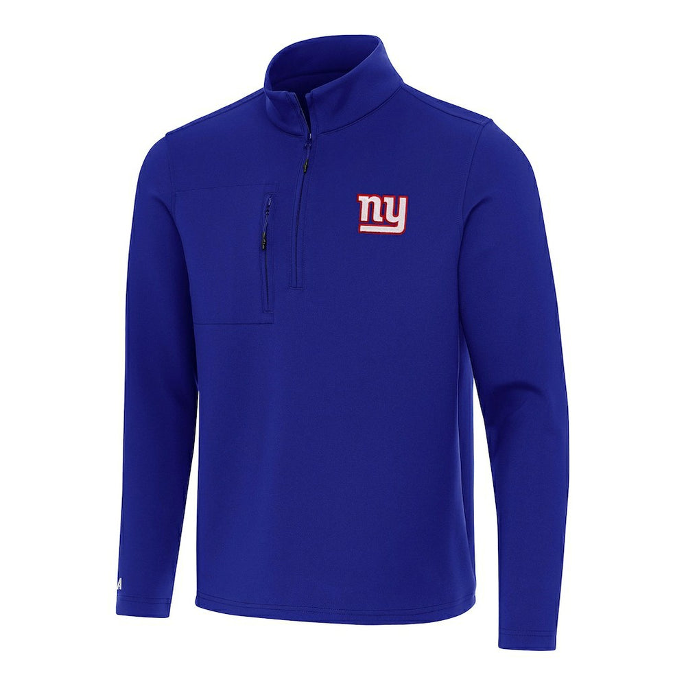 New York Giants Antigua Insider Quarter-Zip Pullover Top Royal - NFL
