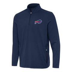 Buffalo Bills Antigua Perilous Quarter-Zip Pullover Top Navy - NFL