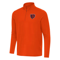 Chicago Bears Antigua Intent Quarter-Zip Pullover Top Orange - NFL