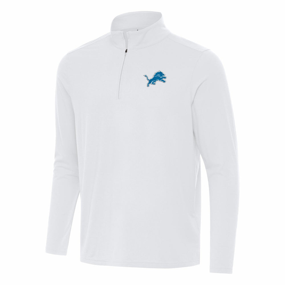 Detroit Lions Antigua Intent Quarter-Zip Pullover Top White - NFL