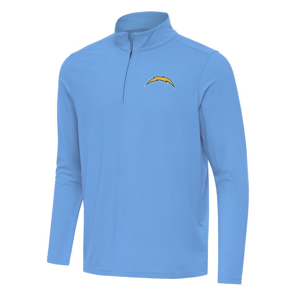 Los Angeles Chargers Antigua Intent Quarter-Zip Pullover Top Powder Blue - NFL