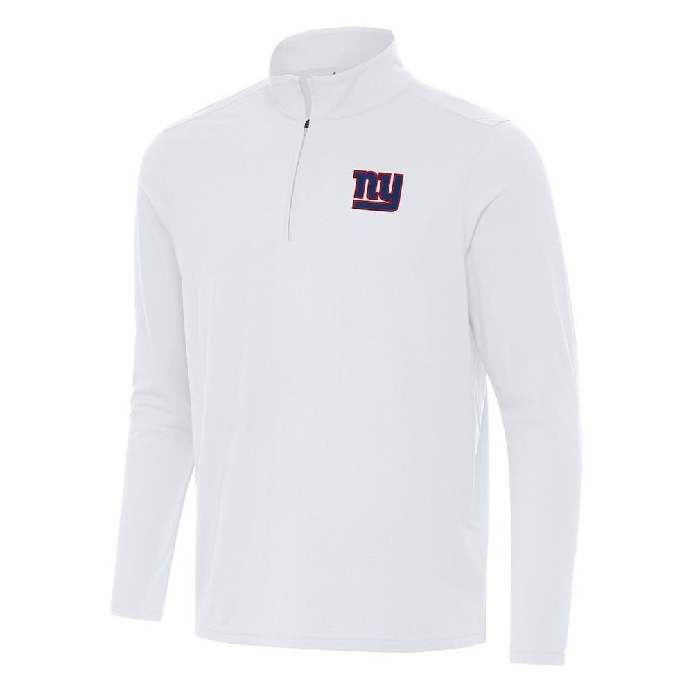 New York Giants Antigua Intent Quarter-Zip Pullover Top White - NFL