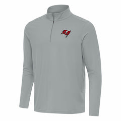 Tampa Bay Buccaneers Antigua Intent Quarter-Zip Pullover Top Gray - NFL