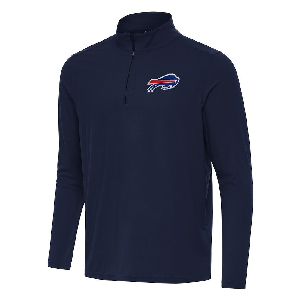 Buffalo Bills Antigua Intent Quarter-Zip Pullover Top Navy - NFL