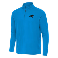 Carolina Panthers Antigua Intent Quarter-Zip Pullover Top Blue - NFL