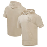 Minnesota Vikings Pro Standard Neutrals Capsule Short Sleeve Pullover Hoodie Tan - NFL